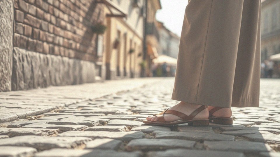 Jakie klapki sprawdzą się z szerokimi spodniami 3/4?